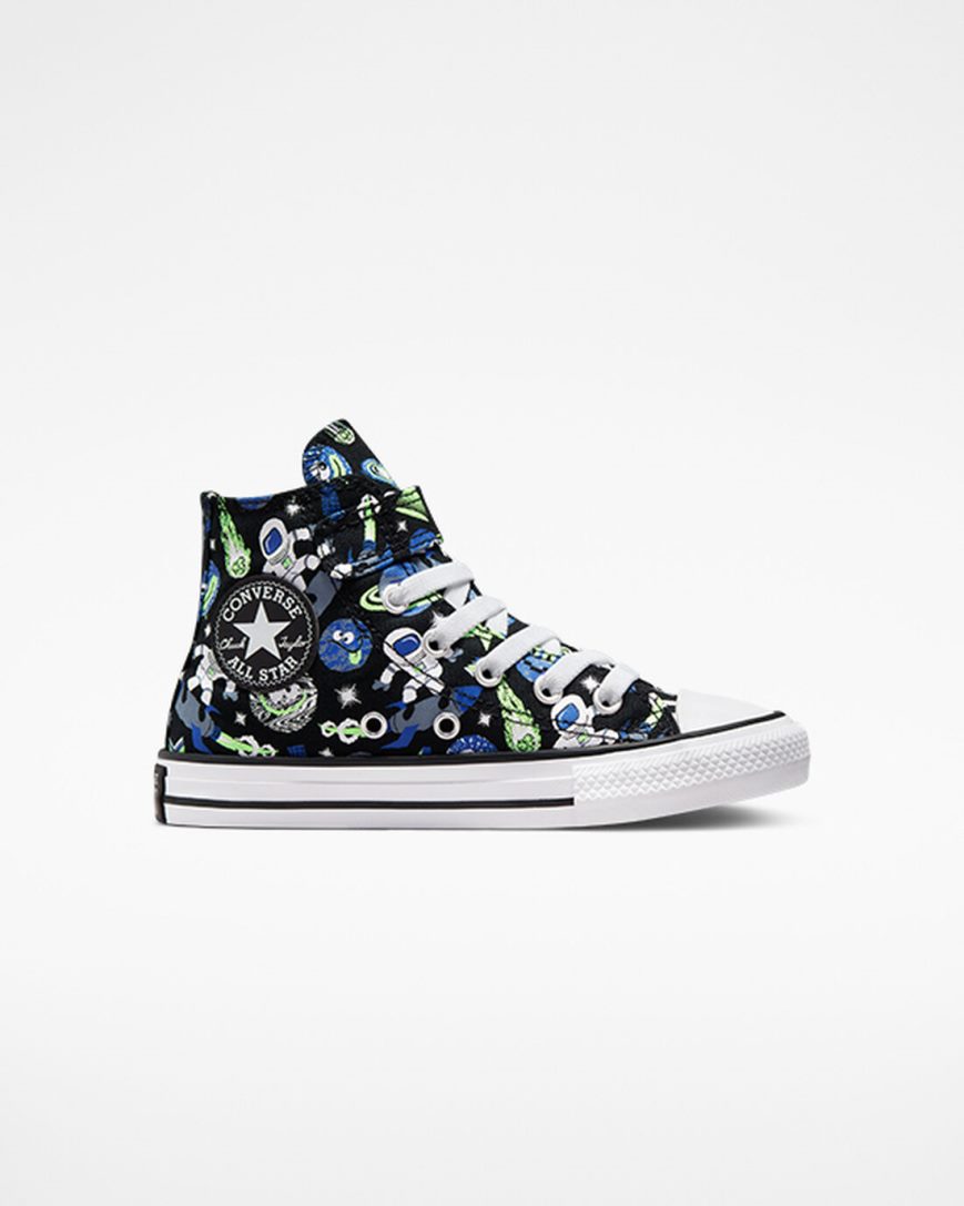 Chlapecké Boty Vysoké Converse Chuck Taylor All Star Easy-On Space Cruiser Černé Blankyt Zelene | CZ JSZN42